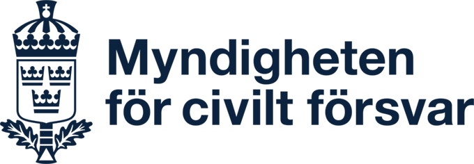 Myndigheten för civilt försvar logotyp, länk till startsidan